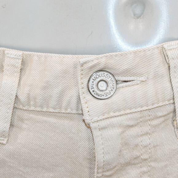 Moussy Vintage Women's Wolfcreek Skinny Jeans in off-white biege sz 27 - Picture 9 of 15